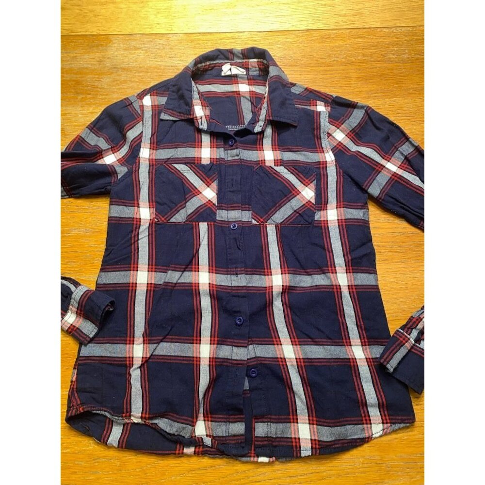 Plaid Button-Up Long Sleeve Shirt For Men